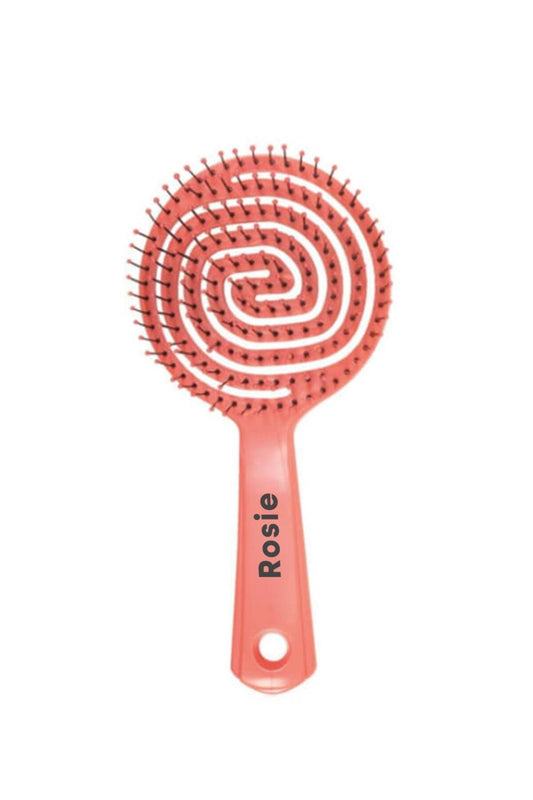 Üç Boyutlu Oval Saç Fırçası Pembe