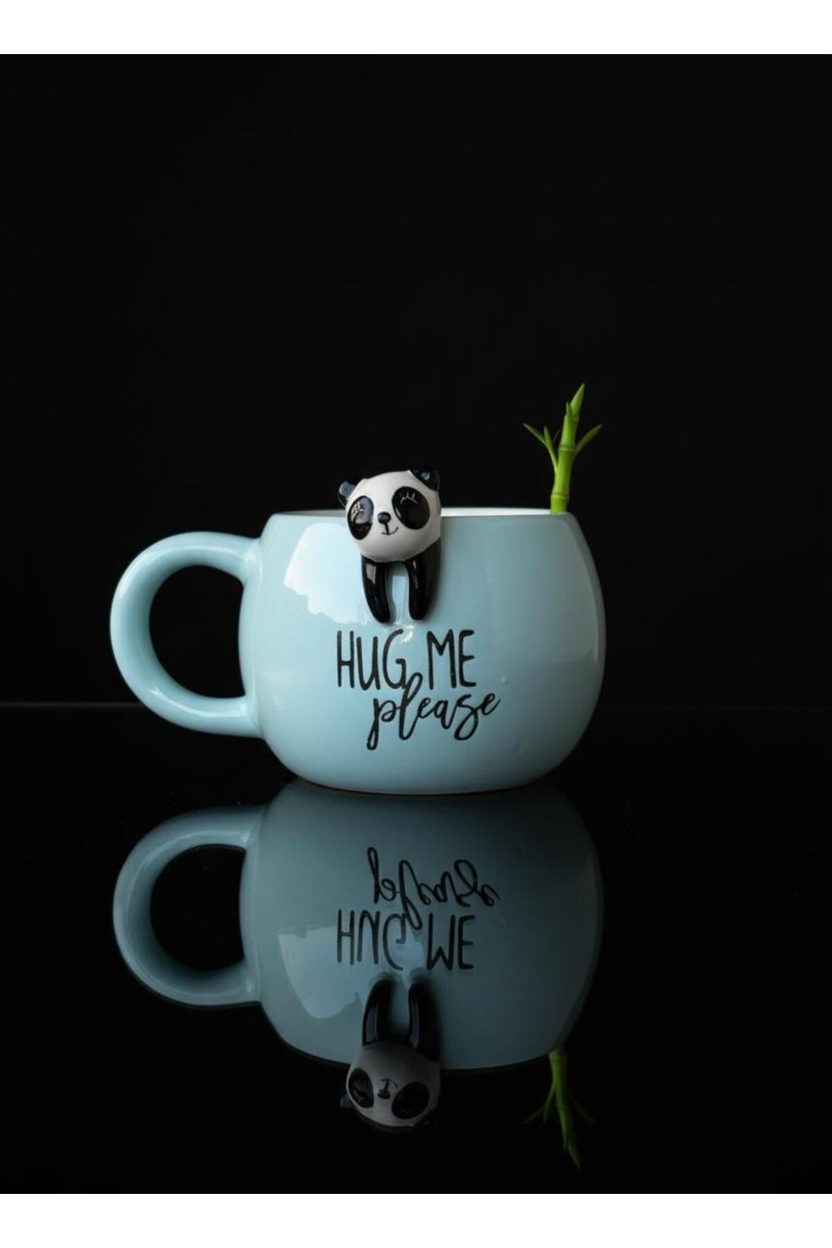 Panda Figürlü Seramik Kupa 350 ml