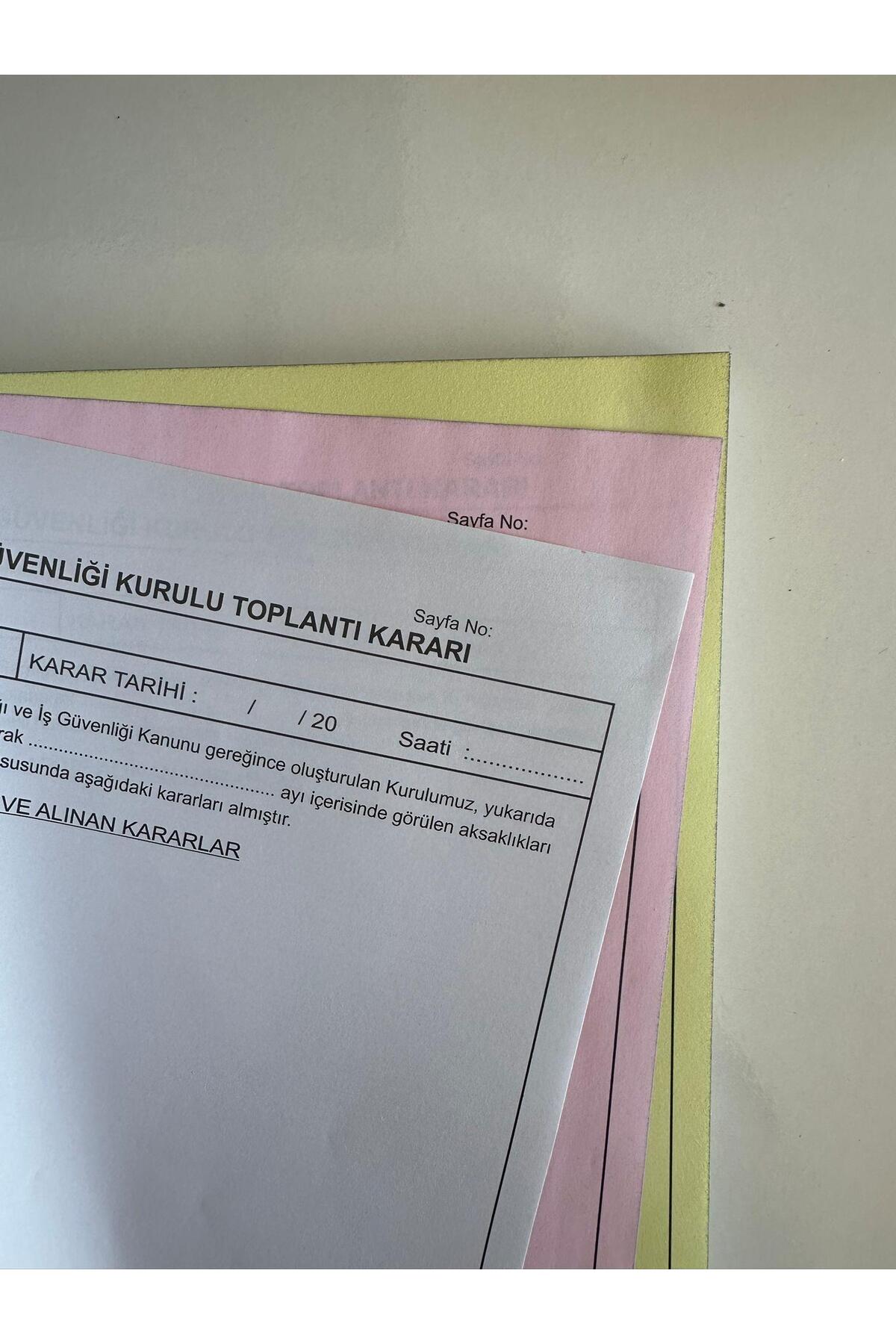 3 adet İş Sağlığı ve İş Güvenliği Kurul Karar Defteri