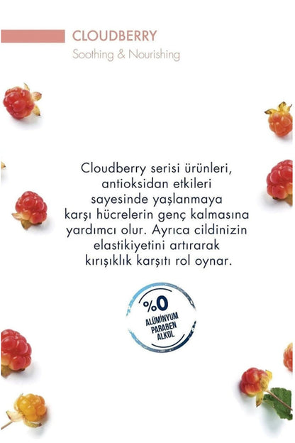 Cloudberry Nemlendirici Besleyici Nemlendirici Anti Oksidant Yüz Temizleme Jeli 250 ml Key34