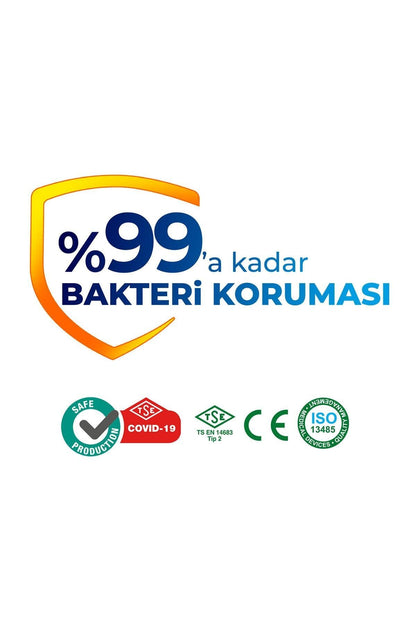 Yumuşak Elastik Kulaklı Cerrahi Maske 10'lu X 10 Adet