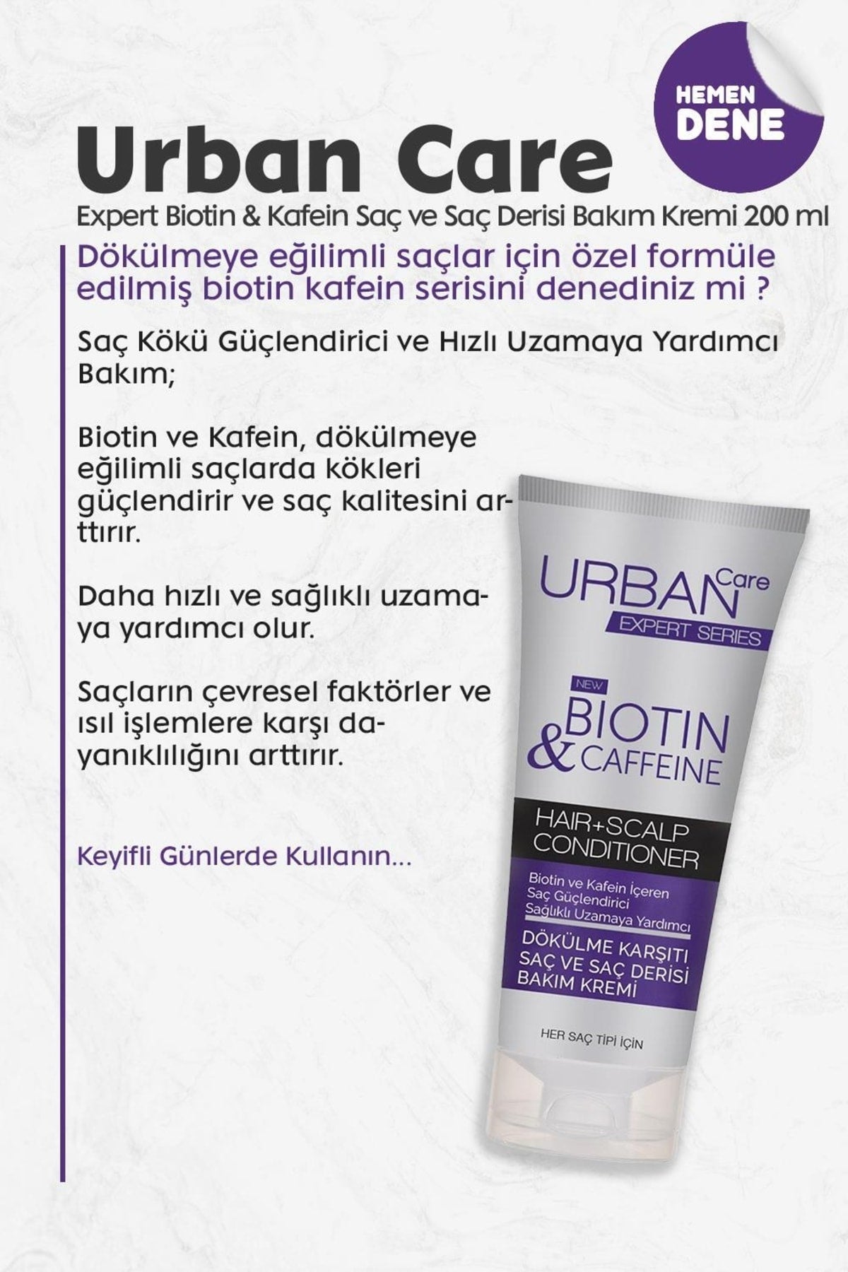 Expert Biotin Kafein Saç Ve Saç Derisi Bakım Kremi 200 ml