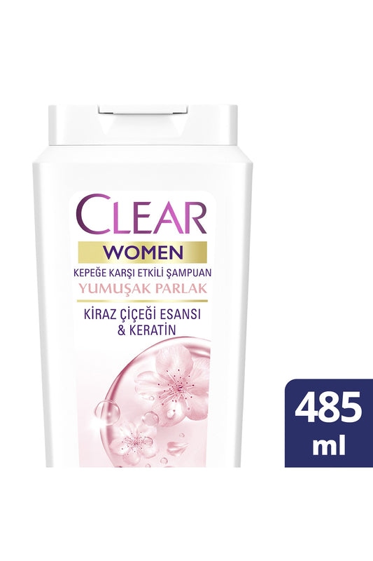 Women Kepeğe Karşı Etkili Şampuan Yumuşak Parlak Kiraz Çiçeği Esansı & Keratin 485 ml