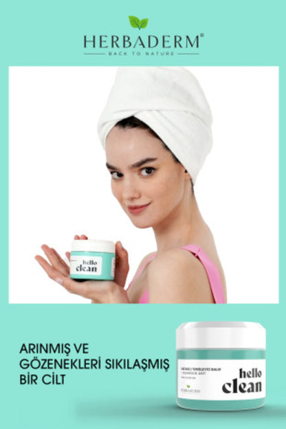 Hello Clean Gözenek Karşıtı Yağ Bazlı Temizleyici Balm Oleanolik Asit 100 ml X3