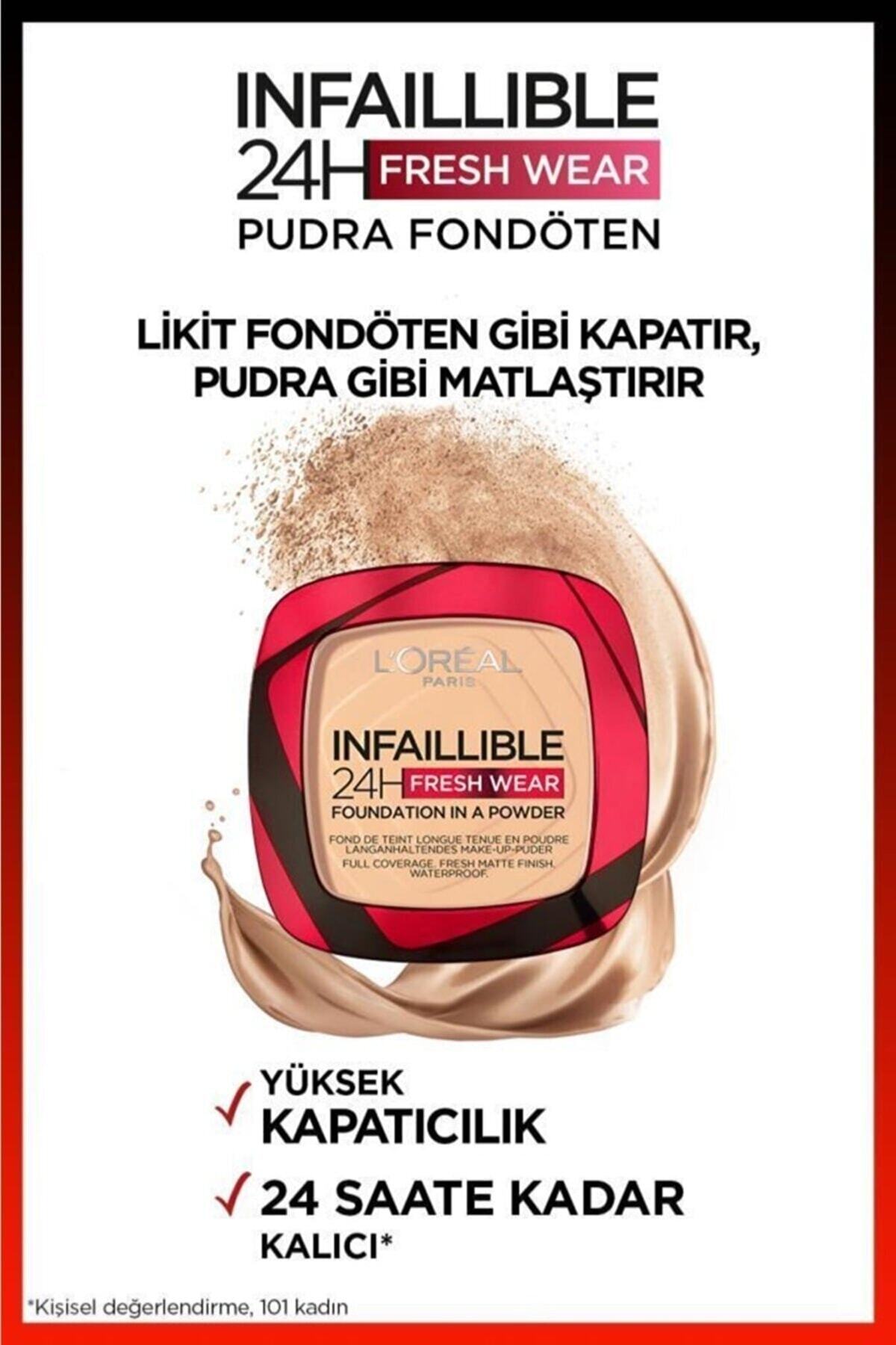Infaillible 24h Fresh Wear Pudra Fondöten 120 Vanilla