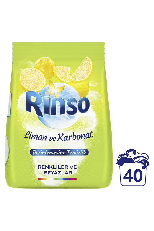 Limon ve Karbonat Renkliler ve Beyazlar İçin Toz Çamaşır Deterjanı 6 kg 40 Yıkama