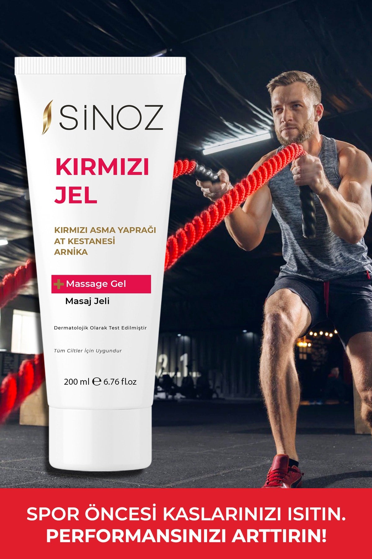 Rahatlatıcı Ve Isıtıcı Kırmızı Masaj Jeli 200 ml