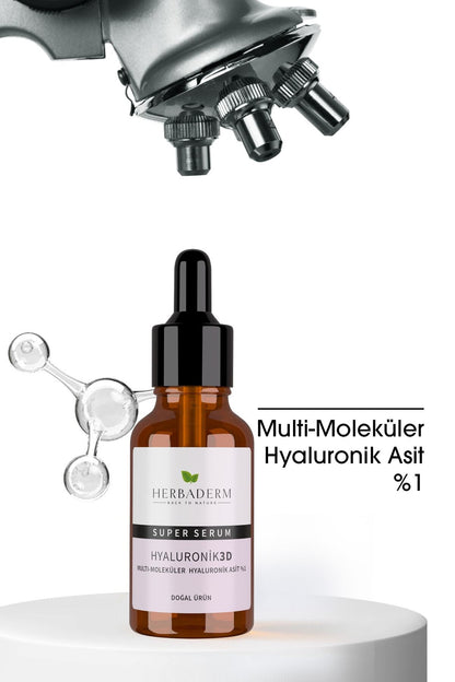 Süper Serum (HYALURONİK ASİT 3D %1) Nemlendirici 30 ml X2